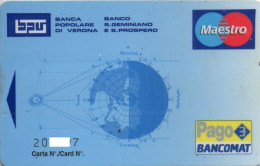 (1388) ITALY - CREDIT BANK CARD - MAESTRO PAGO BANCOMAT - BANCA POPOLARE DI VERONA - Carte Di Credito (scadenza Min. 10 Anni)