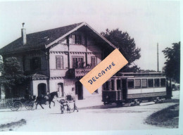 Le Tramway Gland-Begnins - Gare De Gland - Le Tram Part Vers Gland-Village En 1906 - Reproduction - Gland