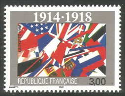 361 France Yv 3196 Armistice 1918 Drapeau Flag MNH ** Neuf SC (3196-1b) - Guerre Mondiale (Première)