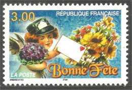 361 France Yv 3133 Bonne Fête Happy Birthday Fleurs Flowers Blume MNH ** Neuf SC (3133-1b) - Otros & Sin Clasificación