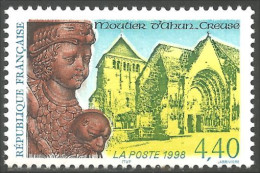 361 France Yv 3128 Abbaye Moutiier D'Ahun Abbey MNH ** Neuf SC (3128-1b) - Abadías Y Monasterios