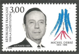 361 France Yv 3129 Ministre Michel Debré MNH ** Neuf SC (3129-1a) - Ungebraucht