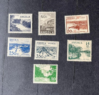 (T2) Angola 1949 Local Views Complete Set - Af. 311 To 317 (MH) - Angola