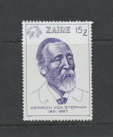 ZaIre 1981 Heinrich Von Stephan (founder Of The UPU) MNH ** - Ungebraucht