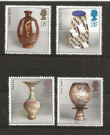 Great Britain  1987 Modern Pottery Art,  Mi 1122-1125, MNH(**) - Unused Stamps