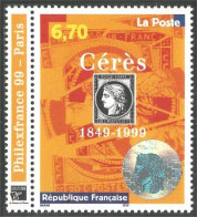 362 France Yv 3258 Philexfrance 99 Timbre Cérès Stamp MNH ** Neuf SC (3258-1b) - Expositions Philatéliques