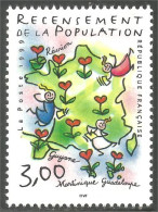 362 France Yv 3223 Recensement Census Fleur Flower Blume MNH ** Neuf SC (3223-1b) - Otros & Sin Clasificación