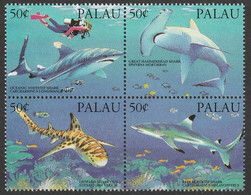 PALAU - N°543/6 ** (1993) Requins - Palau