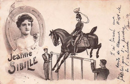 Cirque - Ecuyere - Saut De Cheval - JEANNE SIBILLE - 1901 - Cirque