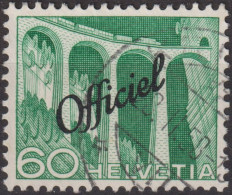 1950 CH / Dienstmarke Officiel ° Mi:CH D73,Yt:CH S294, Zum:CH D74, Bahnviadukt - Dienstzegels