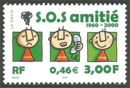 363 France Yv 3356 SOS Amitié Friendship Telephone Communications MNH ** Neuf SC (3356-1d) - Other & Unclassified