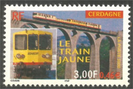 363 France Yv 3338 Train Jaune Pont Bridge Brucke Ponte MNH ** Neuf SC (3338-1d) - Ponti
