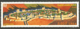 363 France Yv 3302 Cité Carcassonne MNH ** Neuf SC (3302-1b) - Andere & Zonder Classificatie