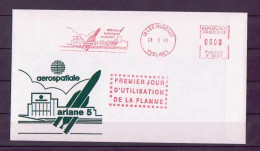 Espace 1991 - France - Frankreich LTC Y&T N°EMA1991 03 01 - Michel N°BFS1991 03 01- 1er Jour Flamme Ariane 5 Aux Mureaux - Europa