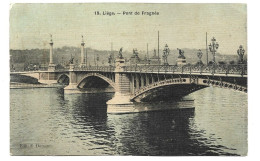 Liège Pont De Fragnée Cachet 1907 Liège Guillemins Htje - Liege