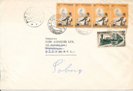 Colombia Cover Sent To Denmark 13-12-1962 Topic Stamps - Colombia