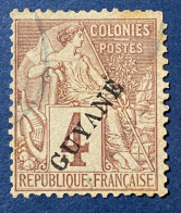 Guyane YT N° 18 Signé RP Sans Point Après Le E - Used Stamps