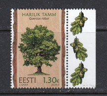 Estland 2024. Estonian Forest Trees- Oak. MNH. - Estonie