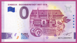 0-Euro XEYL 2023-1 EINBECK - BOCKBIERSTADT SEIT 1378 - Essais Privés / Non-officiels