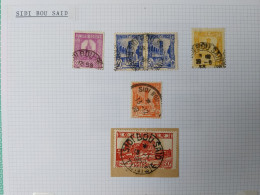 Tunisie Lot Timbre Oblitération Choisies Sidi Bou Zid , Dont Fragment  Voir Scan - Used Stamps