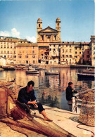 BASTIA Les Pecheurs Ceignent De Filets Et Paniers A Langoustes Le Bassin Du Vieux Port 18(scan Recto-verso) MA642 - Bastia