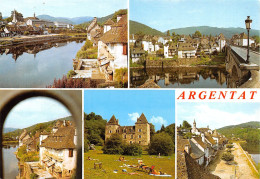 ARGENTAT Ses Vieilles Maisons Aux Toits De Lauzes Se Refletant Dans Les Eaux De La Dordogne 2(scan Recto-verso) MA654 - Argentat