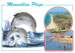 MARSEILLAN PLAGE 18(scan Recto-verso) MA677 - Marseillan