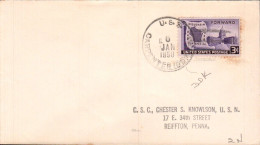 USA ETATS UNIS PLI DU NAVIRE U S S CARPENTER 1950 - Lettres & Documents