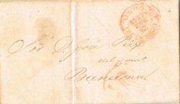 54780. Carta Entera CORUÑA 1849. Fechador Baeza Y Porteo 1 Real En Circulo - ...-1850 Voorfilatelie