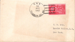 USA ETATS UNIS PLI DU NAVIRE U S S TUCSON 1947 - Covers & Documents