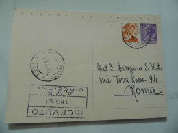 Cartolina Postale Viaggiata Da Caiazzo ( Caserta ) A Roma "DIRENZIONE DEL VITTORIOSO" 1967 - 1961-70: Marcofilie