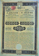 Budapester Strassen-Eisenb.Ges.- 4% Priorit.anl. 1000 Kron (1905) - Chemin De Fer & Tramway