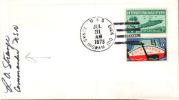 USA ETATS UNIS PLI DU NAVIRE U S S JONAS INGRAM 1973 - Storia Postale