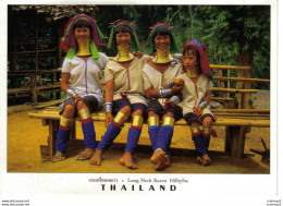 Thailand Thaïlande Long Neck Karen Hilltribe Fillette Et Femmes Au Long Cou VOIR DOS - Tailandia