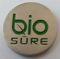 Jeton De Caddie - Bio SURE - En Métal - Neuf - (1) - - Trolley Token/Shopping Trolley Chip