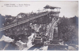 75 - PARIS - FETE FORAINE LUNA PARK - SCENIC RAILWAY - MANEGE  GRAND HUIT 8 - DESCENTE DU MASSIF NORD - Altri & Non Classificati