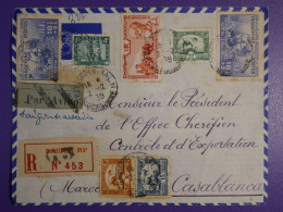 DN6 INDOCHINE BELLE  LETTRE   RARE DESTINATION  1939   A CASABLANCA MAROC +++ AFFRANCH. INTERESSANT+++ - Lettres & Documents