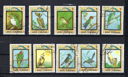 CUBA Ca.1980: Lot D' Obl. "OISEAUX" - Used Stamps
