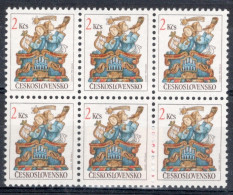 Czechoslovakia 1992 Block Of Six Stamps Christmas In Unmounted Mint - Unused Stamps