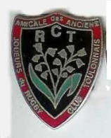 @@ Rugby Blason RCT Toulon Muguet Amicale Des Anciens Var PACA  (2.5x2.3) EGF @@sp175a - Rugby