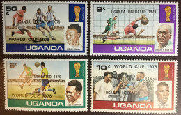 Uganda 1979 World Cup Liberated Overprint MNH - Uganda (1962-...)