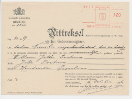 Gemeente Leges Machinestempel 100 Amsterdam 1946 - Fiscales