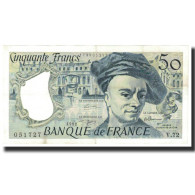 France, 50 Francs, Quentin De La Tour, 1992, 1992, SUP, Fayette:67.18, KM:152f - 50 F 1976-1992 ''quentin De La Tour''