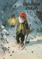 SANTA CLAUS Happy New Year Christmas Vintage Postcard CPSM #PAU600.GB - Santa Claus