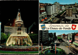 N°1291 Z -cpsm Souvenir De La Chaux De Fonds -multivues- - La Chaux-de-Fonds