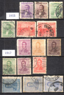 Argentine - 1916 100° Anniversaire De L'Indépendance - 15 Timbres - Used Stamps