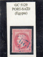 BFE - N° 32 Obl GC 5129 En Bleu Port-Saïd (Egypte) - 1863-1870 Napoleon III With Laurels