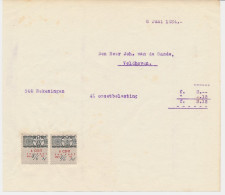 Omzetbelasting 6 CENT - Veldhoven 1934 - Fiscales