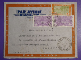 DN6 GUYANNE FRANCAISE BELLE  LETTRE   RARE DESTINATION  1936  CAYENNE A CASABLANCA MAROC + ++ AFFRANCH. INTERESSANT+++ - Storia Postale