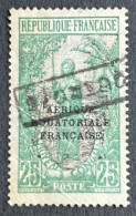 FRCG079U2 - Bakalois Woman Overprinted AEF - 25 C Used Stamp - Middle Congo - 1924 - Usati